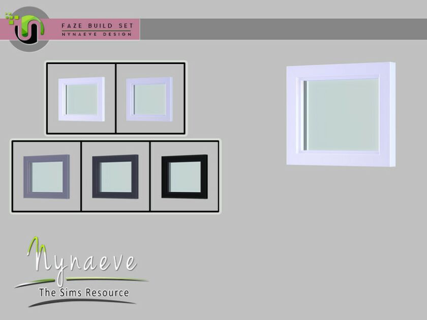 Faze Short Window (Closed) By Nynaevedesign Sims 4 CC