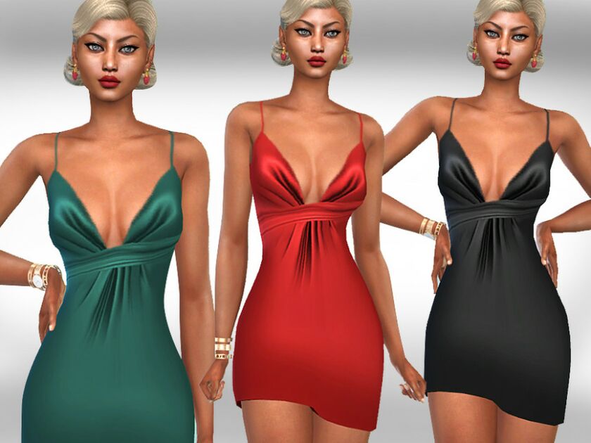 Female Silk Formal Dresses By Saliwa Sims 4 CC