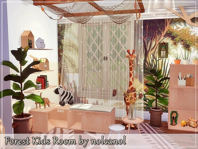 Forest Kids Room Sims 4 CC