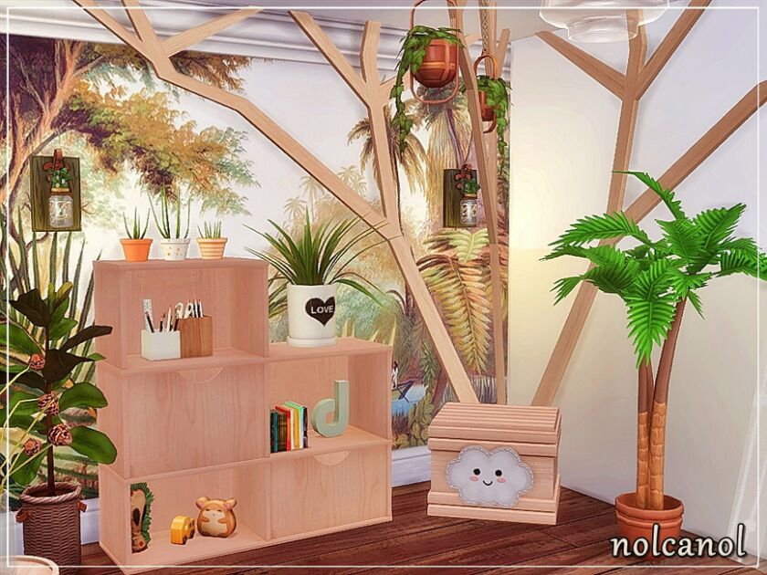 sims 4 cc forest kids room tsr cc only by nolcanol 2