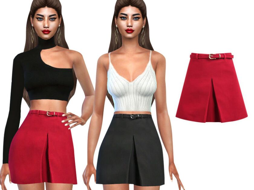 Formal Skirts With Belt By Saliwa Sims 4 CC