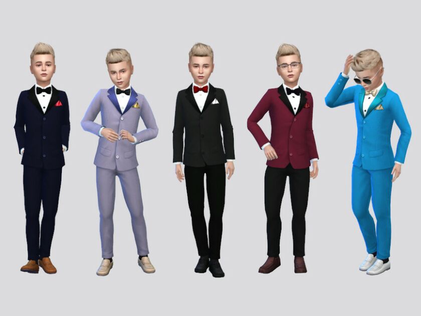 Formal Tuxedo Suit Boys By Mclaynesims Sims 4 CC