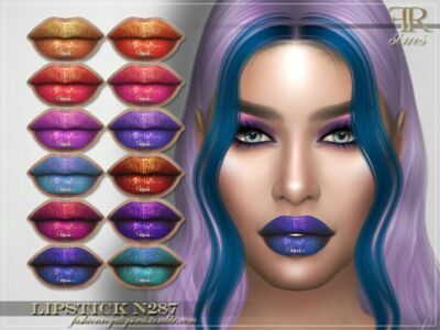 FRS Lipstick N287 By Fashionroyaltysims Sims 4 CC