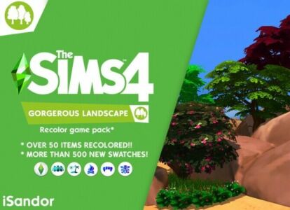 Gorgerous Landscape Recolor Pack By Isandor Sims 4 CC