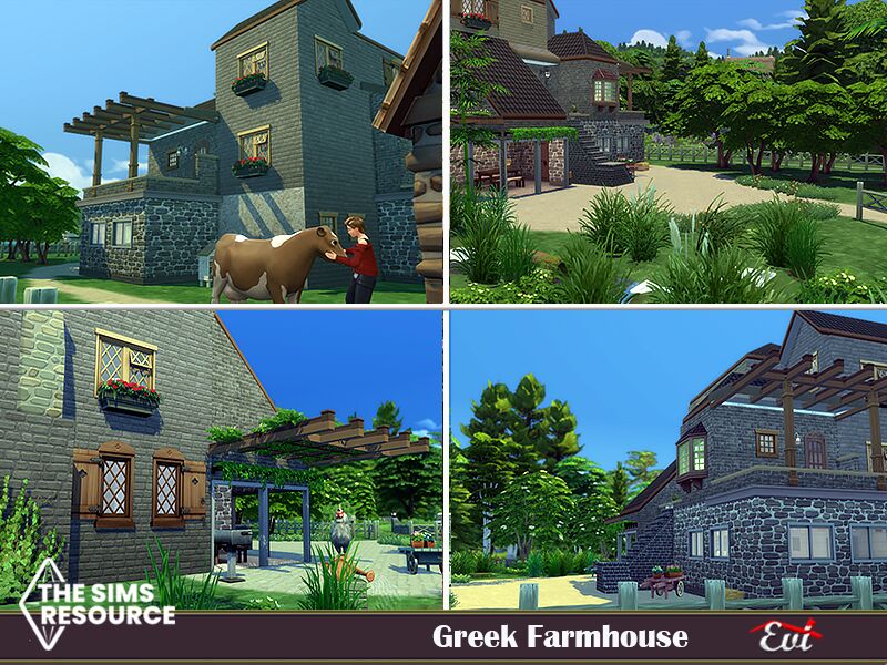 sims 4 cc greek farmhouse with tsr only cc by evi 5