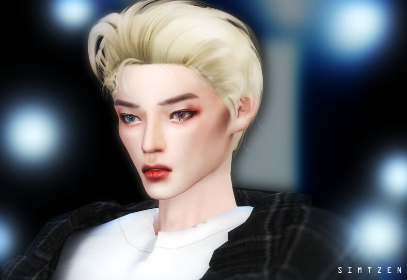 sims 4 cc h010 taeyong hairstyle by simtzen 5