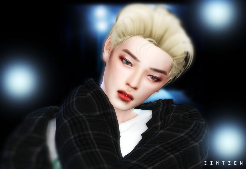 sims 4 cc h010 taeyong hairstyle by simtzen 6