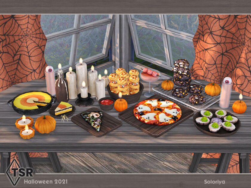 Halloween 2021 Decor By Soloriya Sims 4 CC