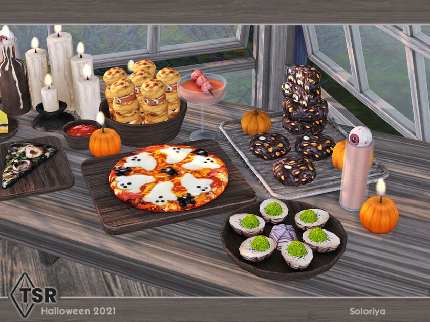 sims 4 cc halloween 2021 decor by soloriya 2