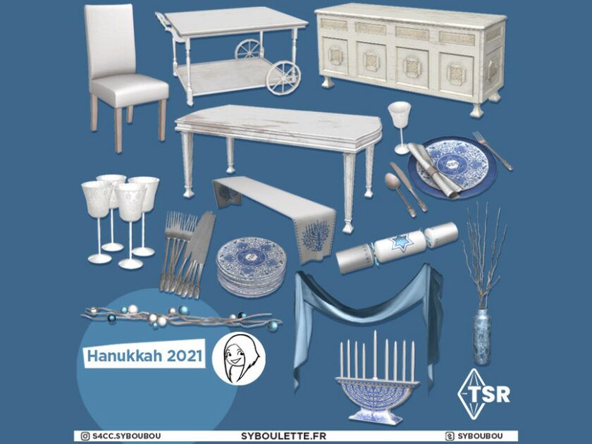 sims 4 cc hanukkah 2021 part 1 furnitures by syboubou 5