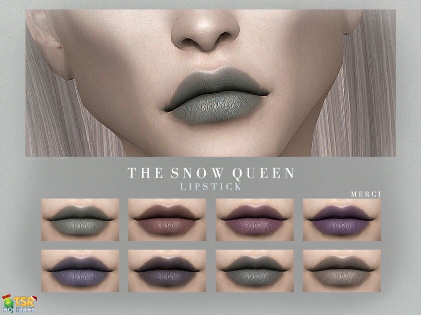 Holiday Wonderland – Snow Queen Lipstick Sims 4 CC