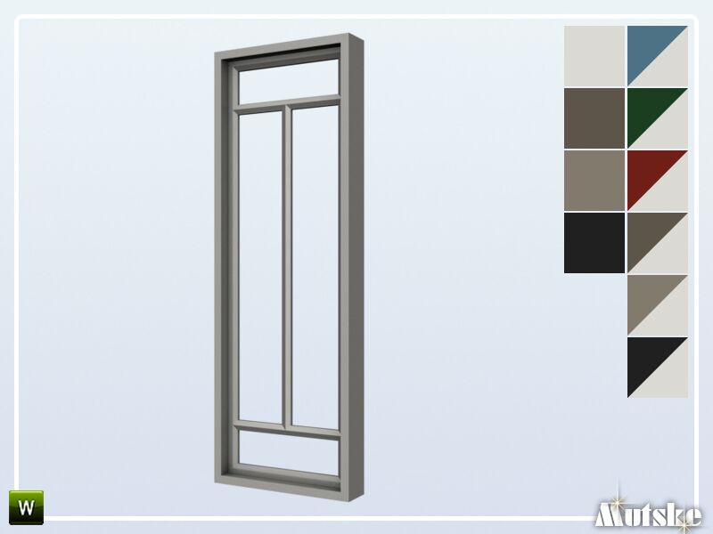 Hook Window Tall 1×1 Sims 4 CC