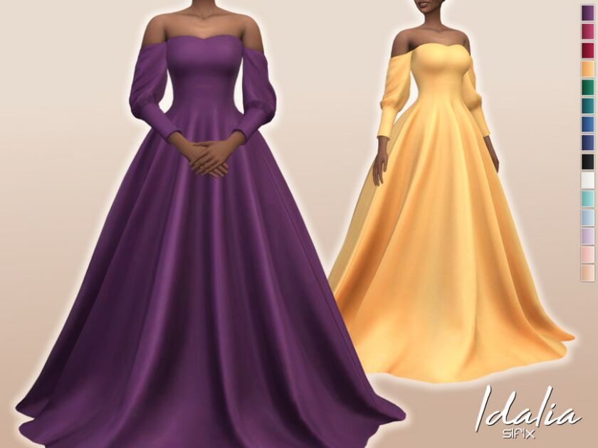 Idalia Dress By Sifix Sims 4 CC