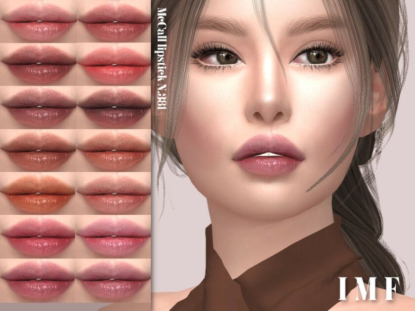 IMF Mccall Lipstick N.381 By Izziemcfire Sims 4 CC