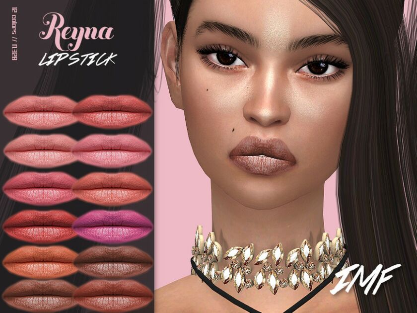 IMF Reyna Lipstick N.328 By Izziemcfire Sims 4 CC