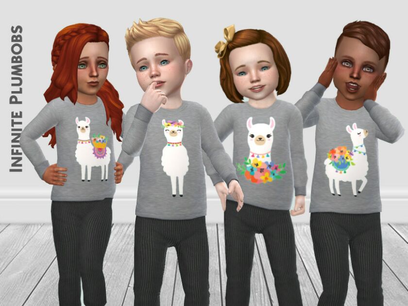 IP Toddler Llama Jumper Sims 4 CC