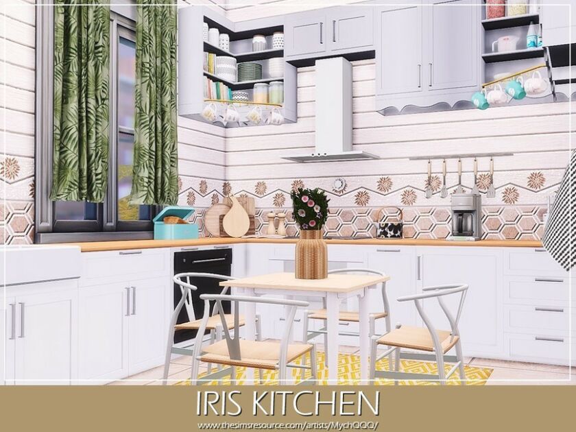 sims 4 cc iris kitchen by mychqqq 4