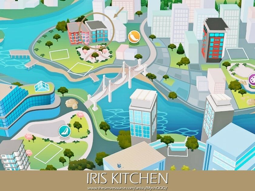 sims 4 cc iris kitchen by mychqqq 7