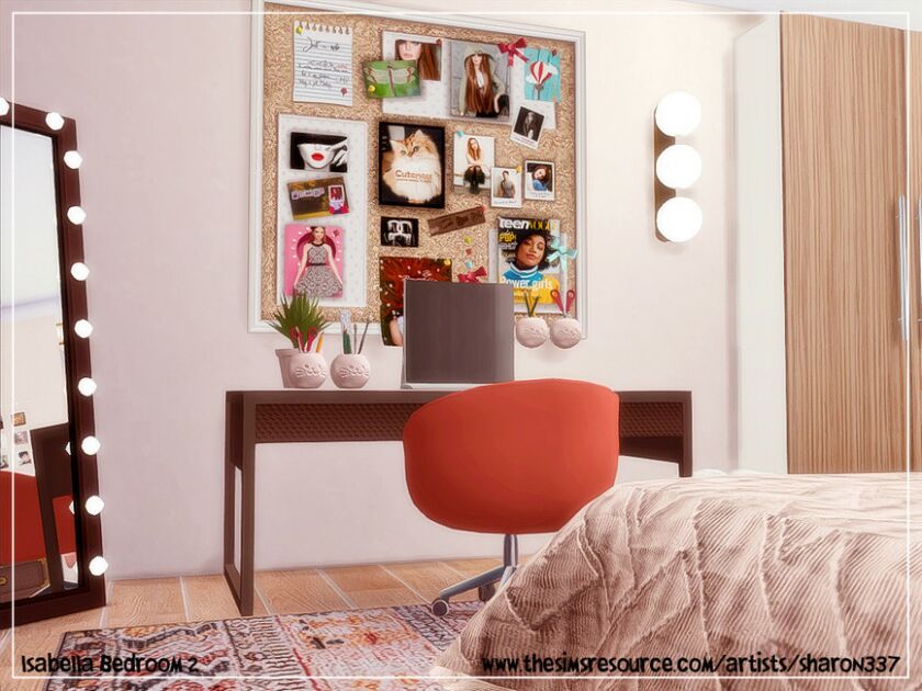 sims 4 cc isabella bedroom 2 by sharon337 5