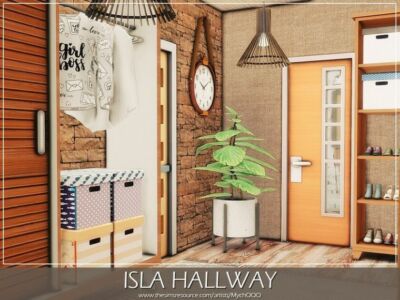 Isla Hallway By Mychqqq Sims 4 CC