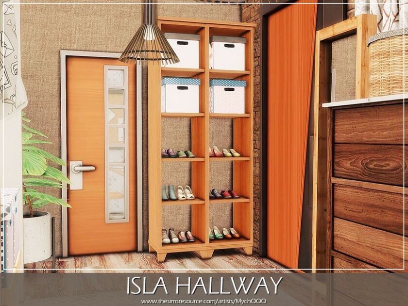 sims 4 cc isla hallway by mychqqq 2