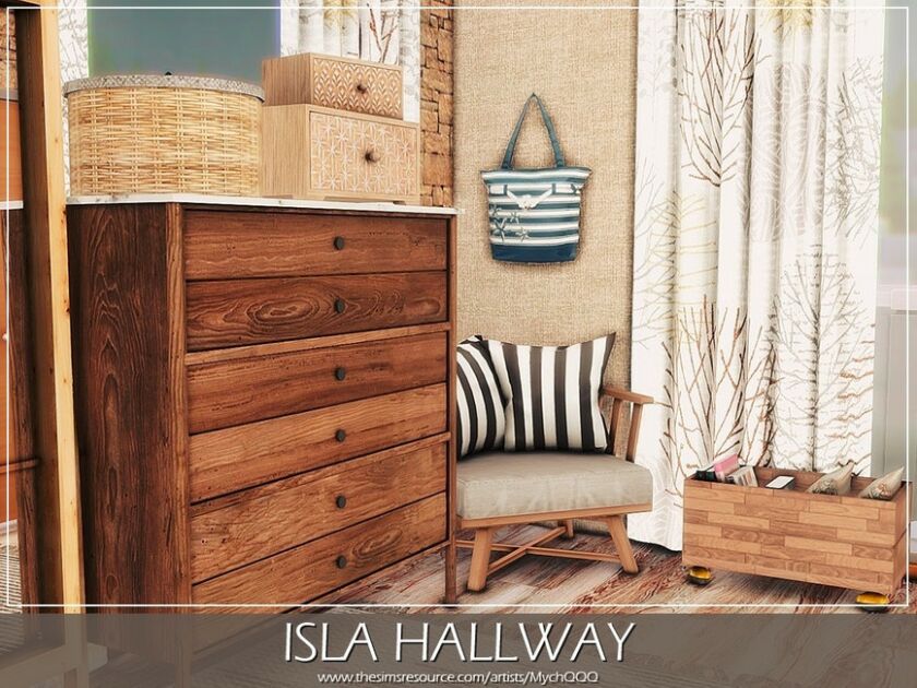 sims 4 cc isla hallway by mychqqq 4