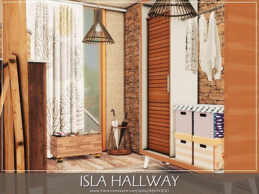 sims 4 cc isla hallway by mychqqq 5