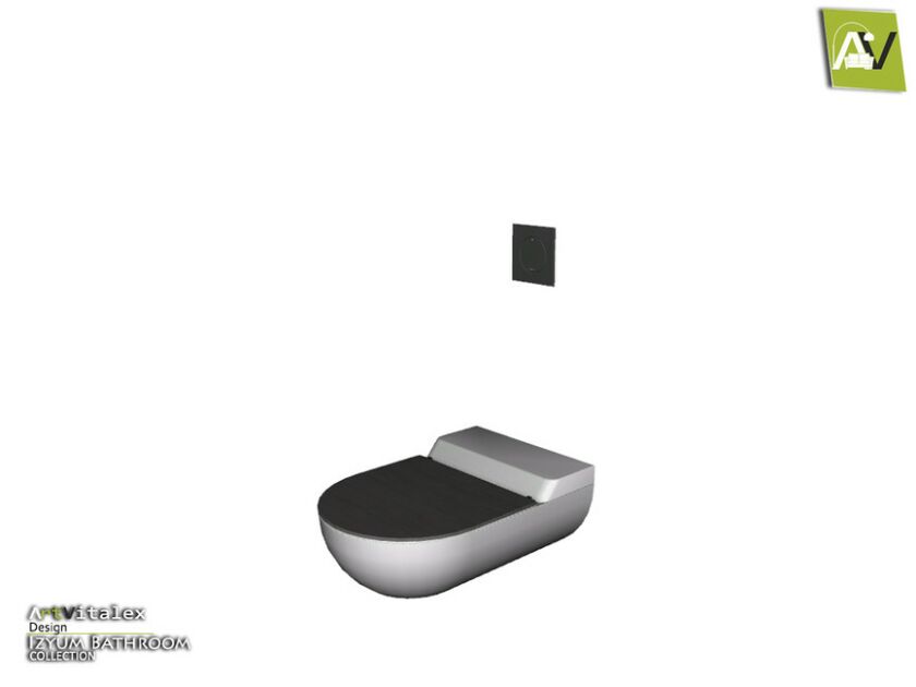 Izyum Toilet With Closed LID Sims 4 CC