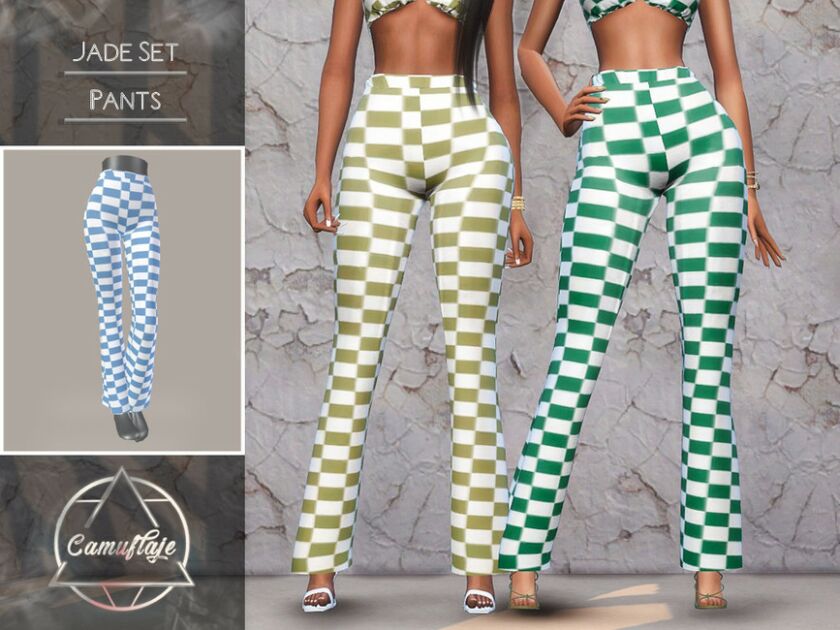 Jade SET – Pants By Camuflaje Sims 4 CC