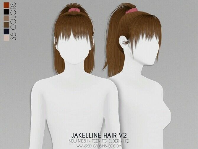 sims 4 cc jakelline hair v1 v2 kids and toddler at redheadsims by redheadsims 3