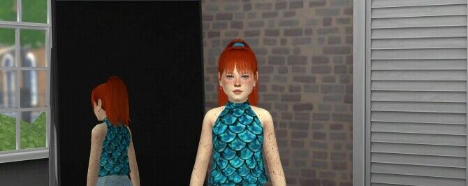 sims 4 cc jakelline hair v1 v2 kids and toddler at redheadsims by redheadsims 7