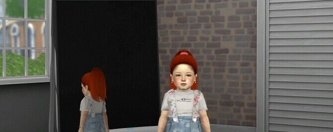 sims 4 cc jakelline hair v1 v2 kids and toddler at redheadsims by redheadsims 9