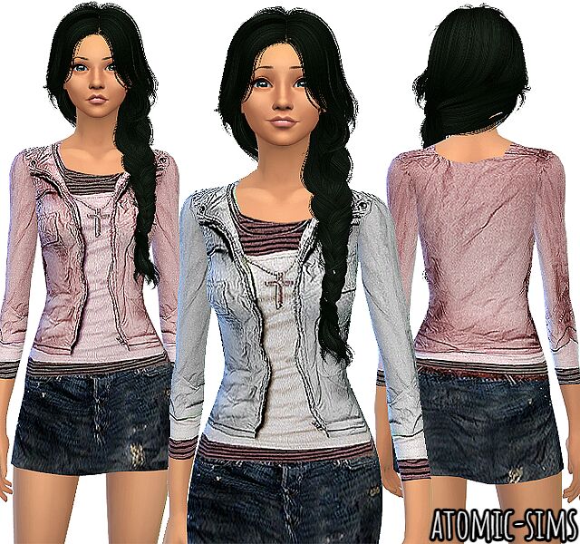 Janita Trendy Outfit Conversion At Atomic-Sims Sims 4 CC