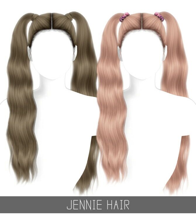 Jennie Hair By Simpliciaty Sims 4 CC