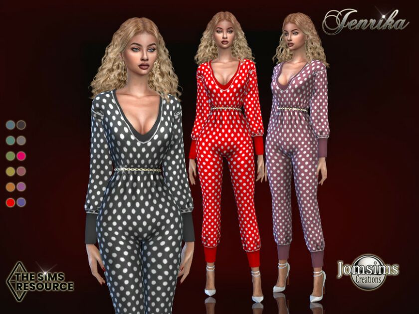 Jenrika Jumpsuit Sims 4 CC