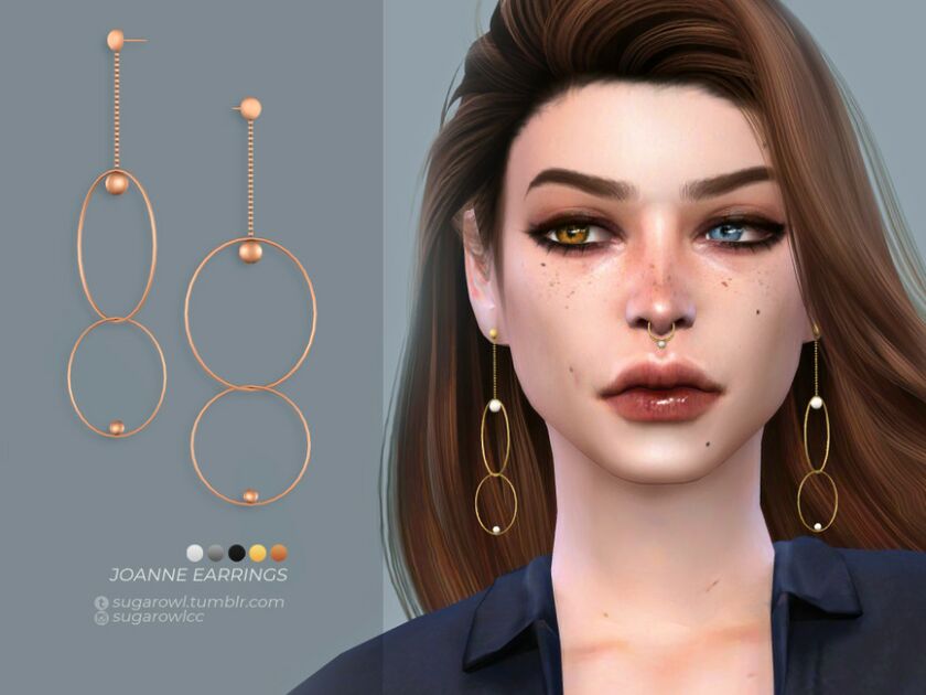 Joanne Earrings Sims 4 CC