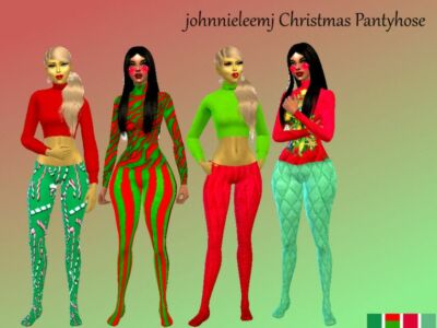 Johnnieleemj Pantyhose V4 (Christmas Version) Sims 4 CC