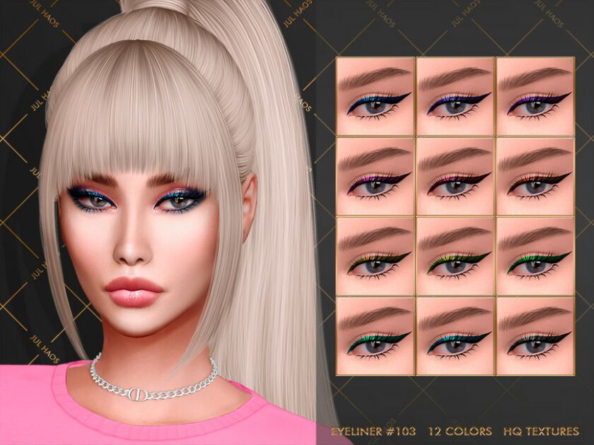 Jul_Haos [Cosmetics] Eyeliner #103 Sims 4 CC