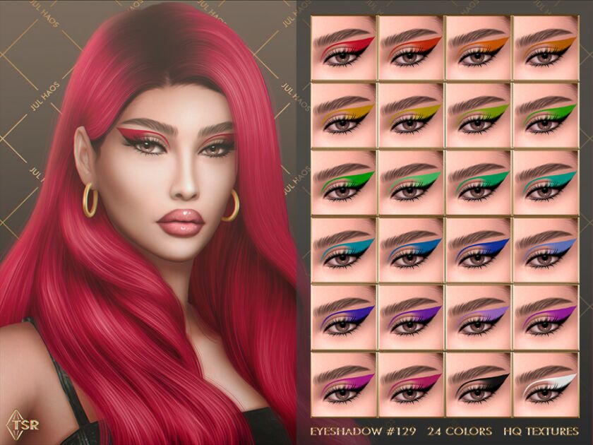 Jul_Haos [Cosmetics] Eyeshadow #129 Sims 4 CC