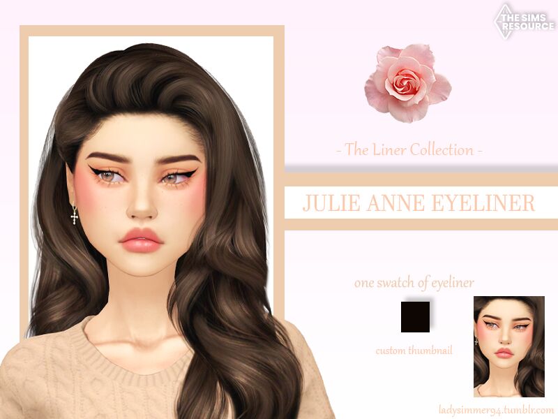 Julie Anne Eyeliner By Ladysimmer94 Sims 4 CC