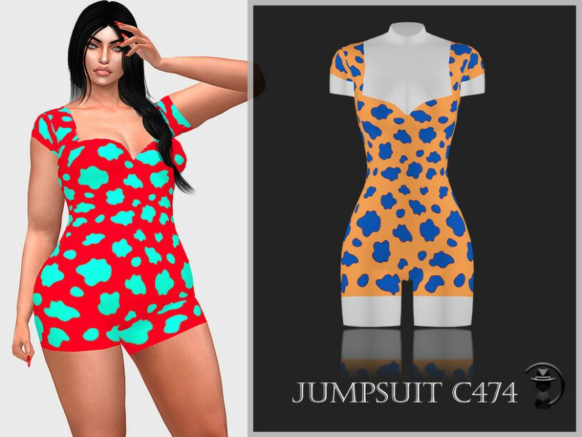 Jumpsuit C474 By Turksimmer Sims 4 CC