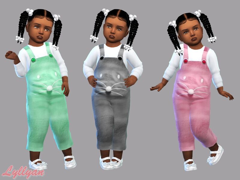 Jumpsuit Daniela Toddler By Lyllyan Sims 4 CC