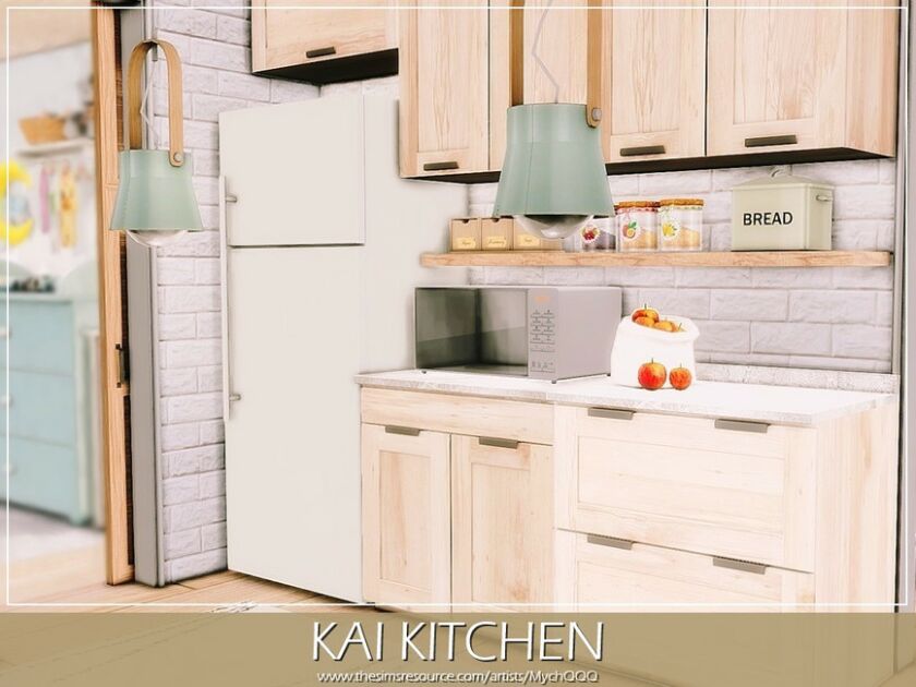 sims 4 cc kai kitchen by mychqqq 5