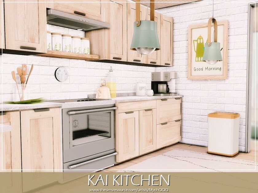 sims 4 cc kai kitchen by mychqqq 6