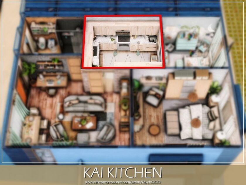 sims 4 cc kai kitchen by mychqqq 7