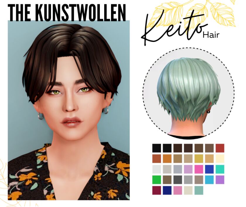 Keito Hair Sims 4 CC