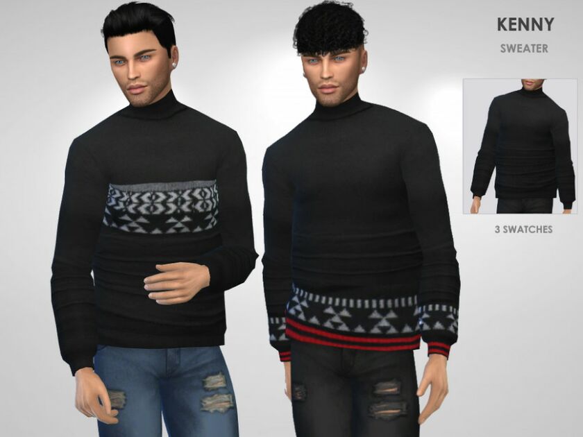 Kenny Sweater By Puresim Sims 4 CC