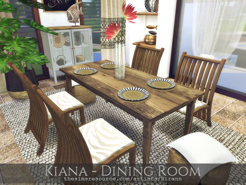 sims 4 cc kiana dining room tsr cc only by rirann 3