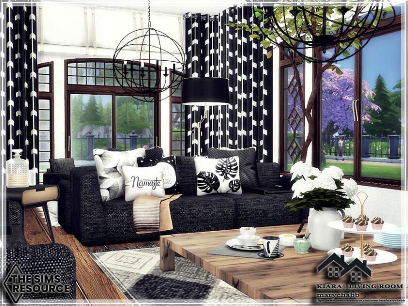 Kiara – Living Room By Marychabb Sims 4 CC