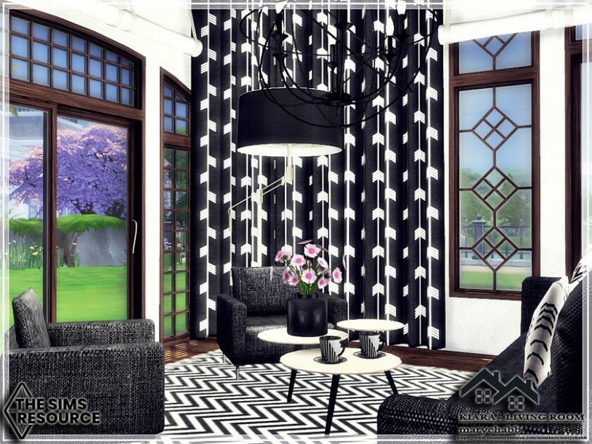 sims 4 cc kiara living room by marychabb 4